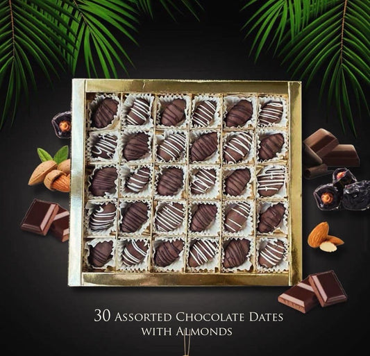 Chocolate Dates with Almonds